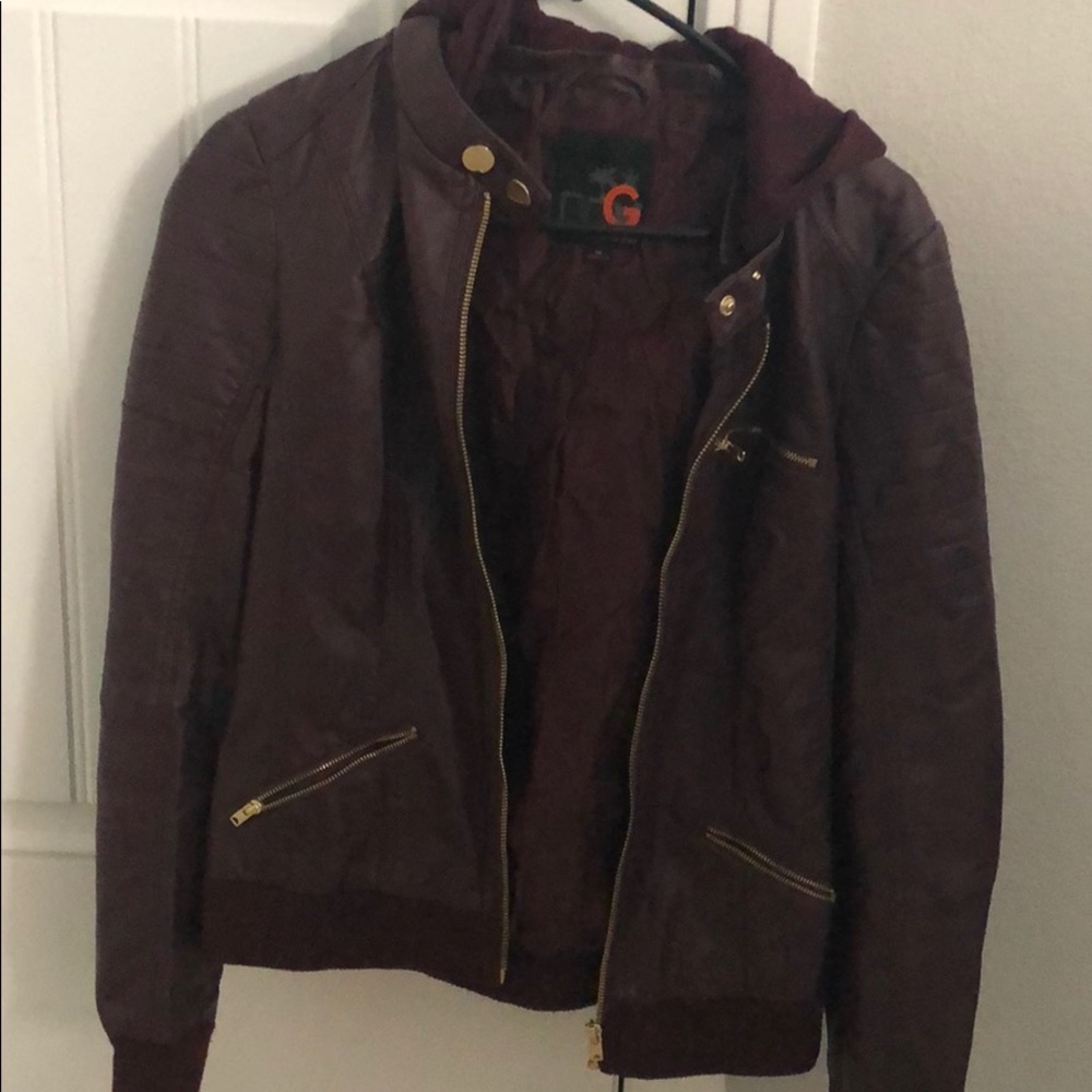 Guess jacket burgundy